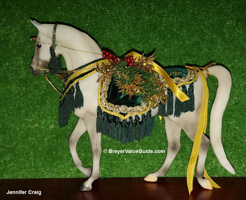 その他 E. BREYER 2003 Silent Knight Breyer Silent Knight 2003 Christmas Holiday Horse 7th in