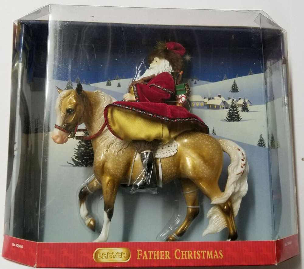 その他 F. BREYER 2004 FATHER CHRISTMAS Breyer Father Christmas 2004 Holiday Horse Ltd Ed # 700404