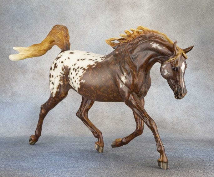 Fiery Chestnut Blanket Appaloosa Breyer Value Guide